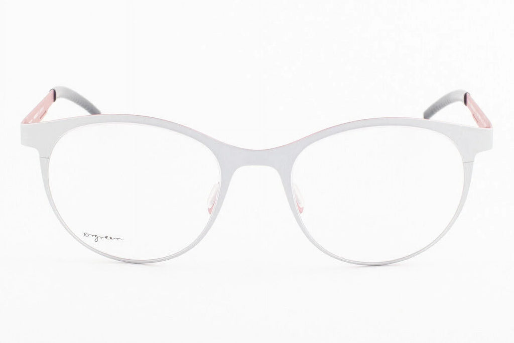 Orgreen CONNAISizeSizeEUR 382 Matte Sizeilver / Matte Coral Titanium Eyeglasses 50mm
