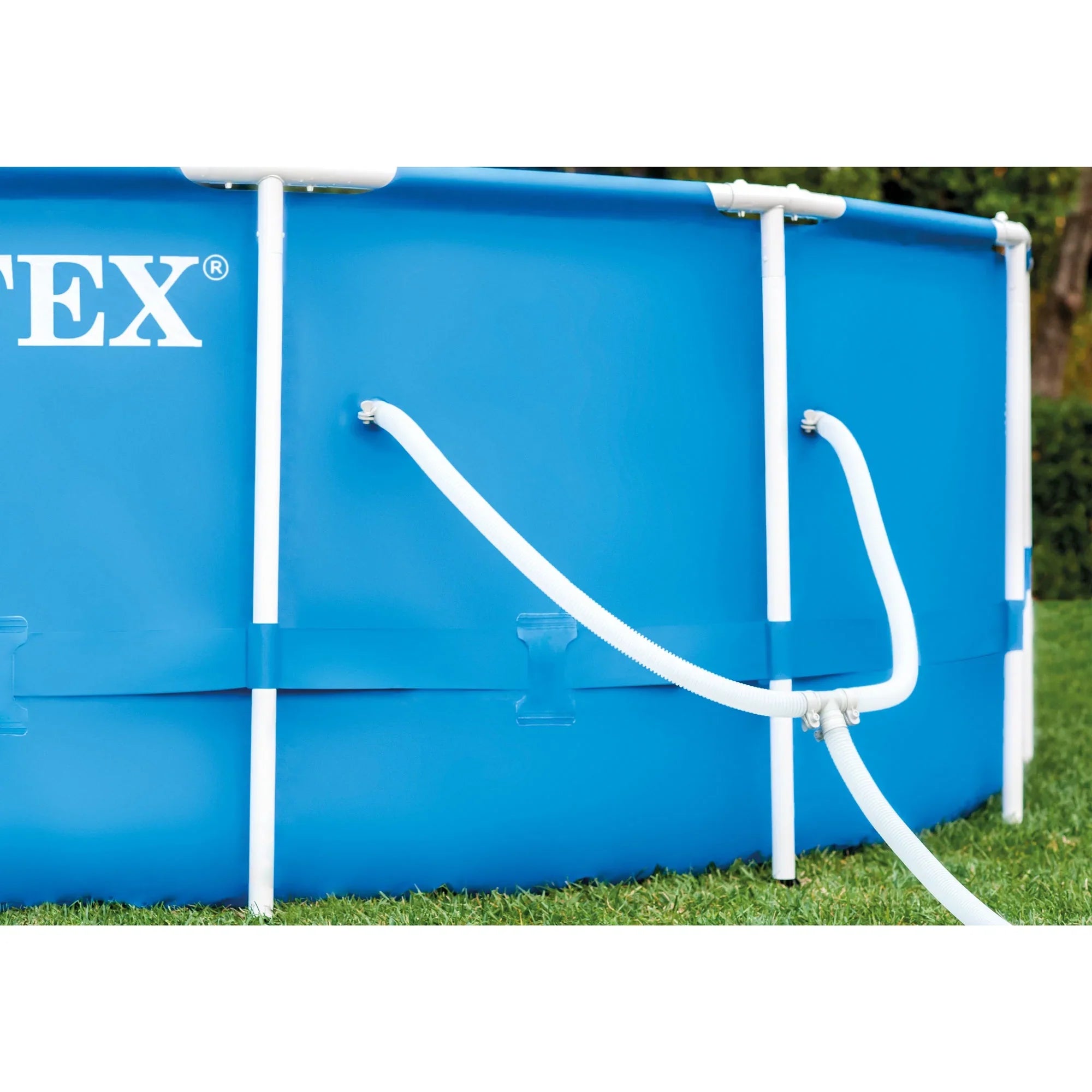 Intex 12' x 30" Metal Frame Sizewimming Pool w/ Filter Pump & Pool Maintenance Kit