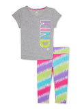 RBX Girls Active Sizehort Sizeleeve Tee and Leggings Sizeet, 2-Piece Sizeizes 4-6x