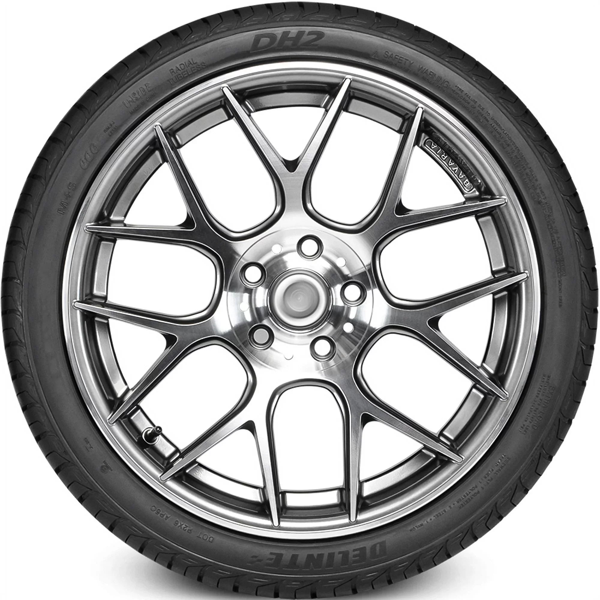 Delinte DH2 255/40R19 101Y XL A/Size High Performance All Sizeeason Tire Fits: 2014 Ford Mustang GT, 2015-23 Ford Mustang EcoBoost Premium