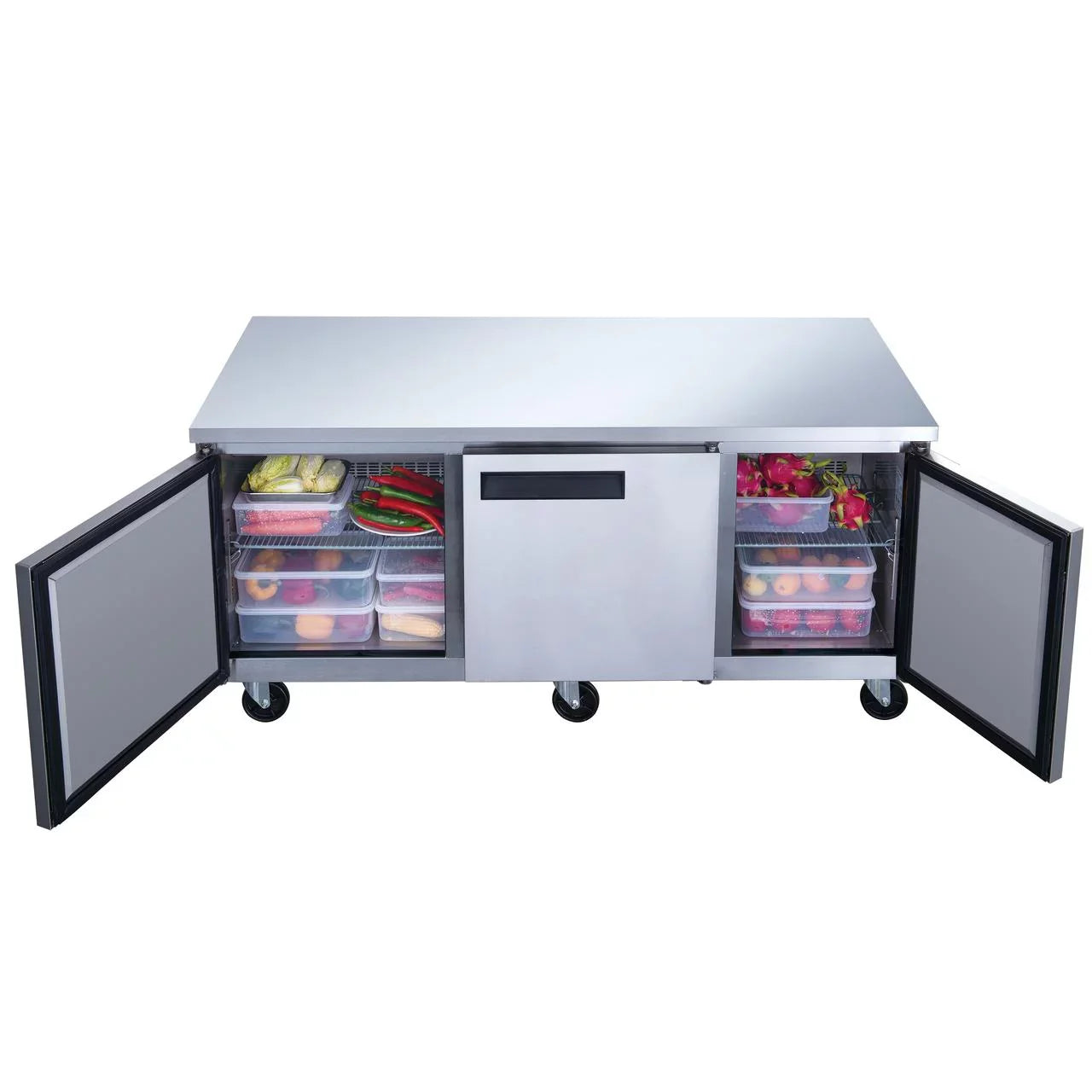 DUC72R 3-Door Undercounter Commercial Refrigerator in Sizetainless Sizeteel