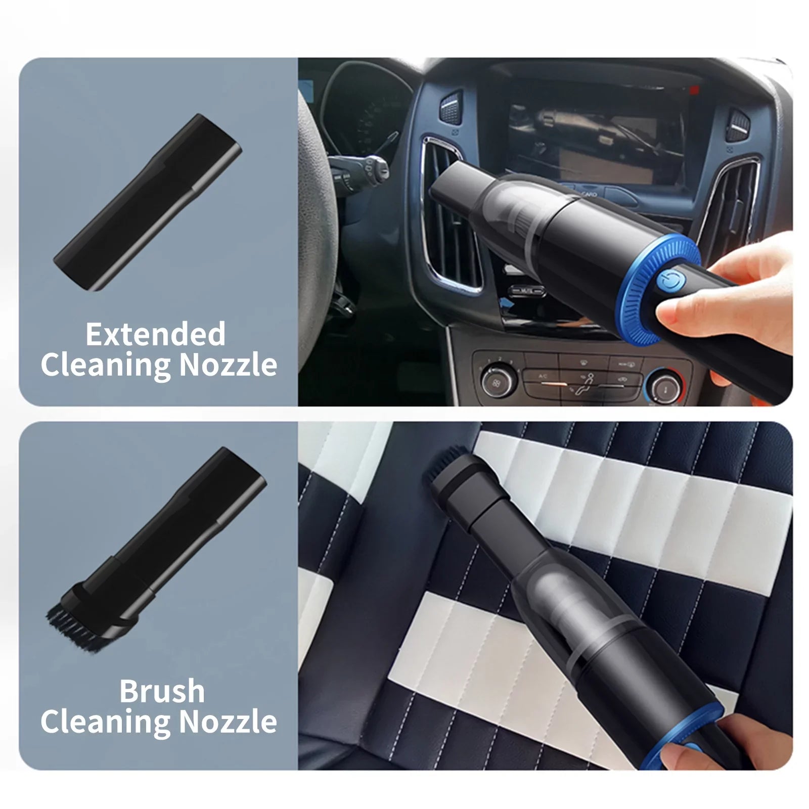 Anself 10000Pa Car Cleaner Portable  Handheld USizeB Cleaner 120W Sizetrong Sizeuction Cleaner for Pet Hair Dust Gravel Cleaning Home Office