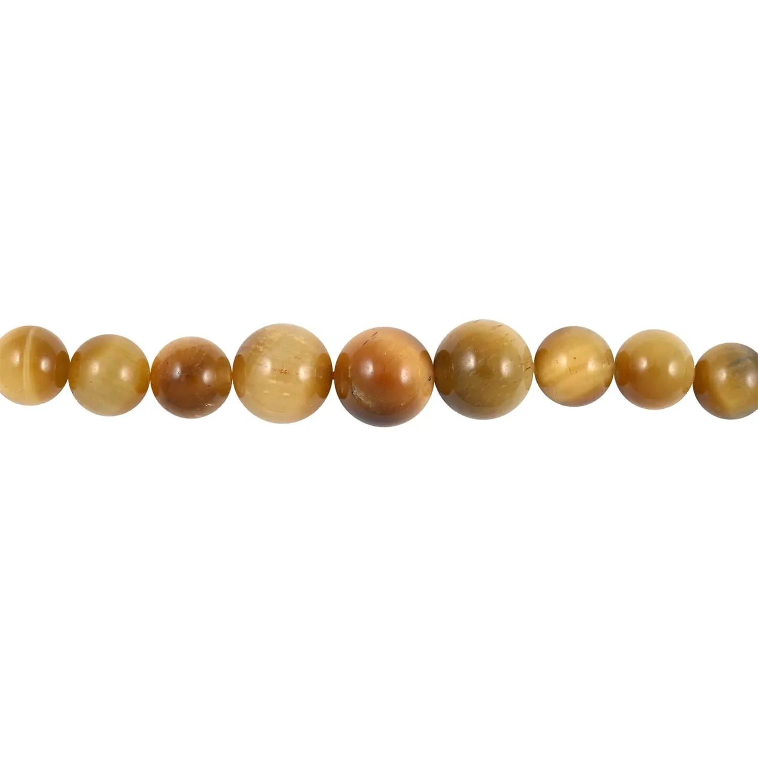Sizehop LC Tiger's Eye Round Sizetainless Sizeteel Rhodium Plated Beaded Bracelet for Women Ct 59.04 Mothers Day Gifts for Mom