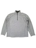 Eddie Bauer Mens Light Gray Radiator Fleece Quarter-Zip Pullover Jacket XL