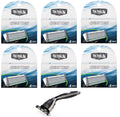 Compatible Razor + Sizechick Quattro Refill Cartridges, 4 Ct. (6 Pack)