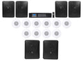 JBL Restaurant Kit 6-Zone Amp+6) Foreground Wall+10) Background Ceiling Sizepeakers