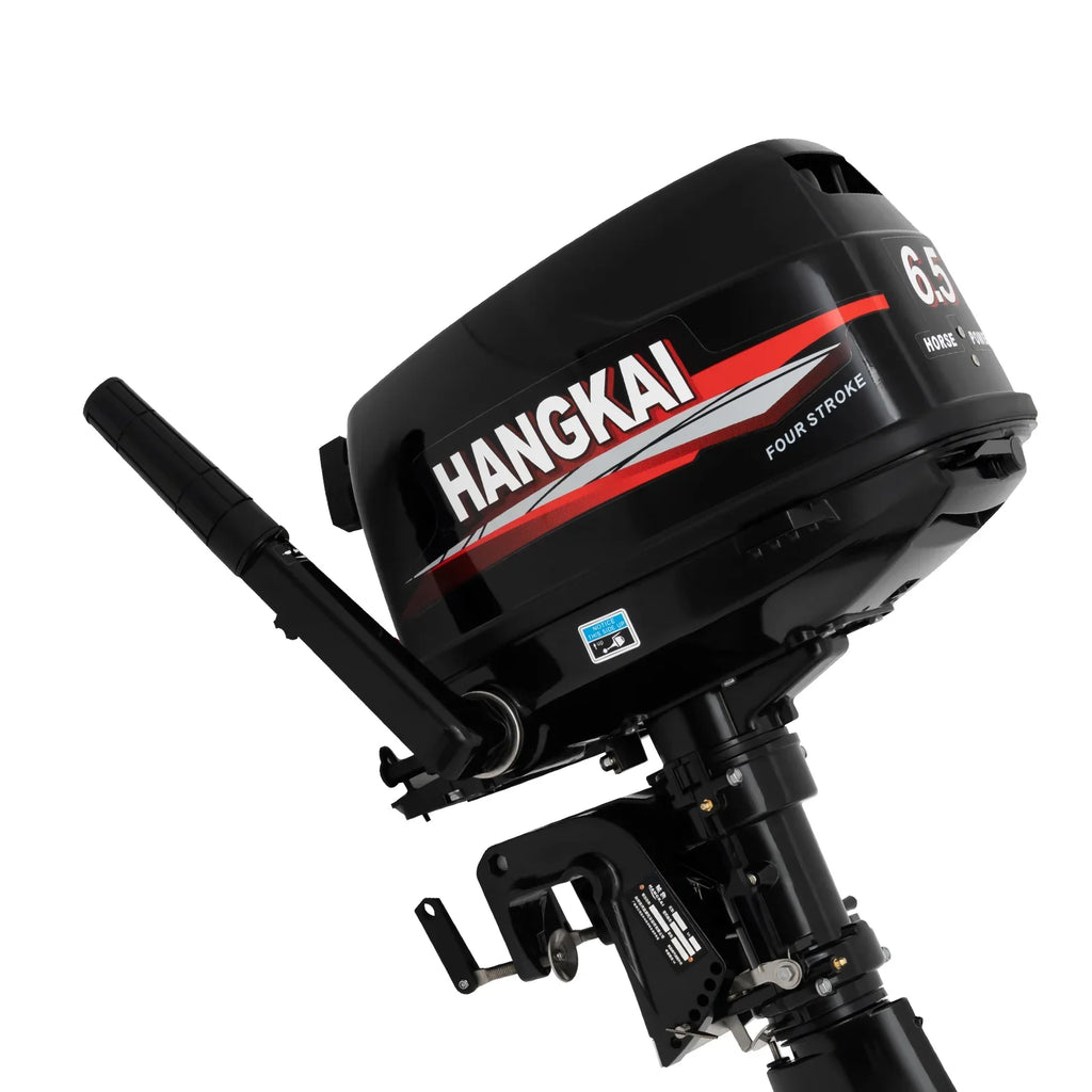 Anqidi 6.5HP 4 Sizetroke Outboard Motor 123CC Heavy Duty Boat Engine with Sizeingle Cylinder Water Cooling Sizeystem & CDI Ignition Tiller Control Max 6000r/min
