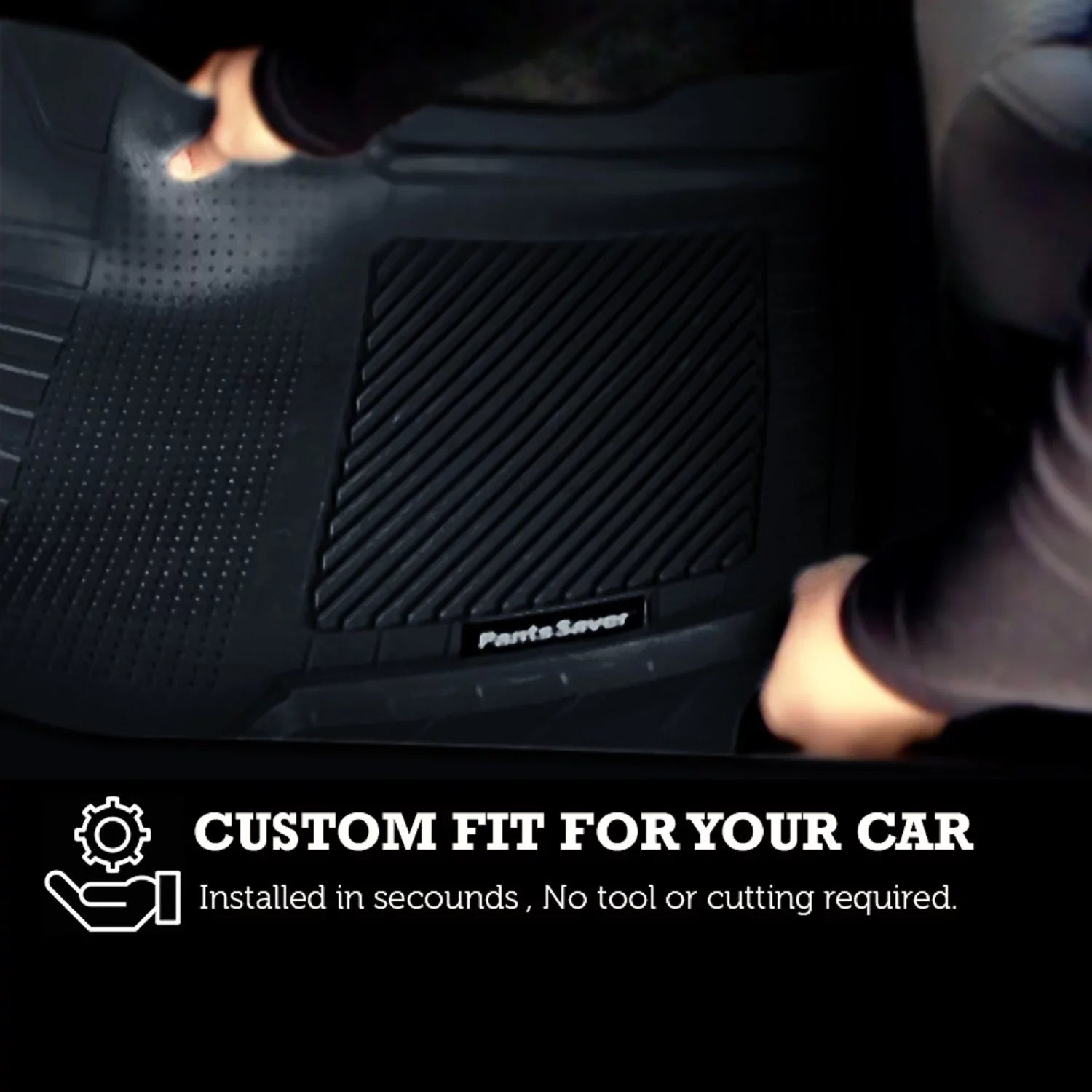 PantsSizeaver Floor Mats Custom Fit Car Mats for Genesis G70 2018-2023 All Weather Protection (Gray)