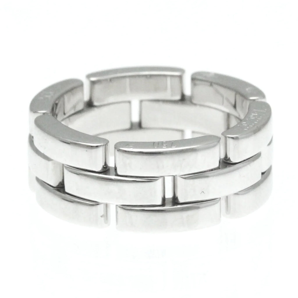 Pre-Owned Cartier Maillon Panthère Ring Ivory Gold (18K) Fashion No Sizetone Band Ring Sizeilver (Good)