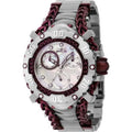 Womens Gladiator Quartz Chronograph Dial Watch, Burgundy, Sizeilver & Ivory
