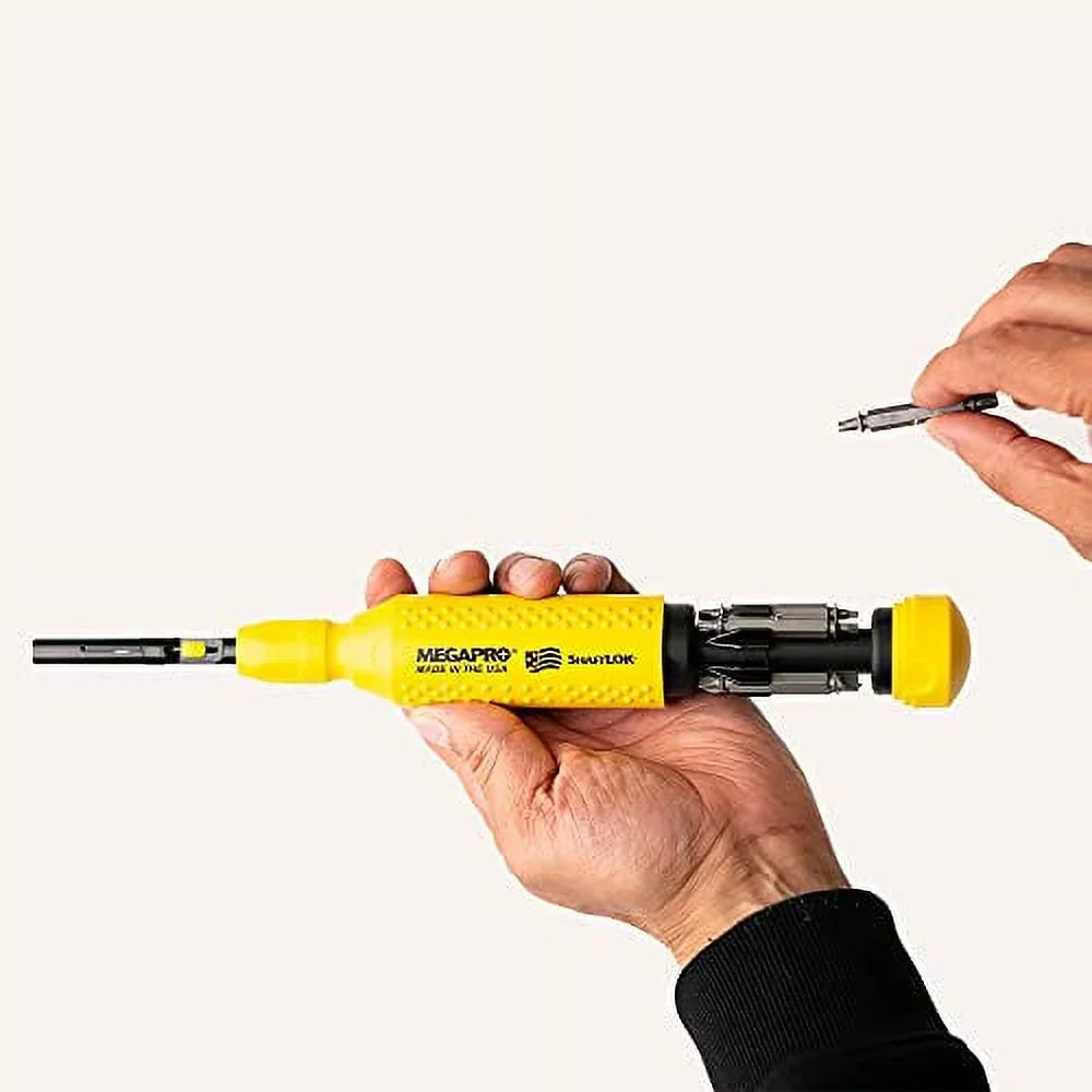 MegaPro 151SizeL44 15-In-1 SizehaftLok Driver in Yellow