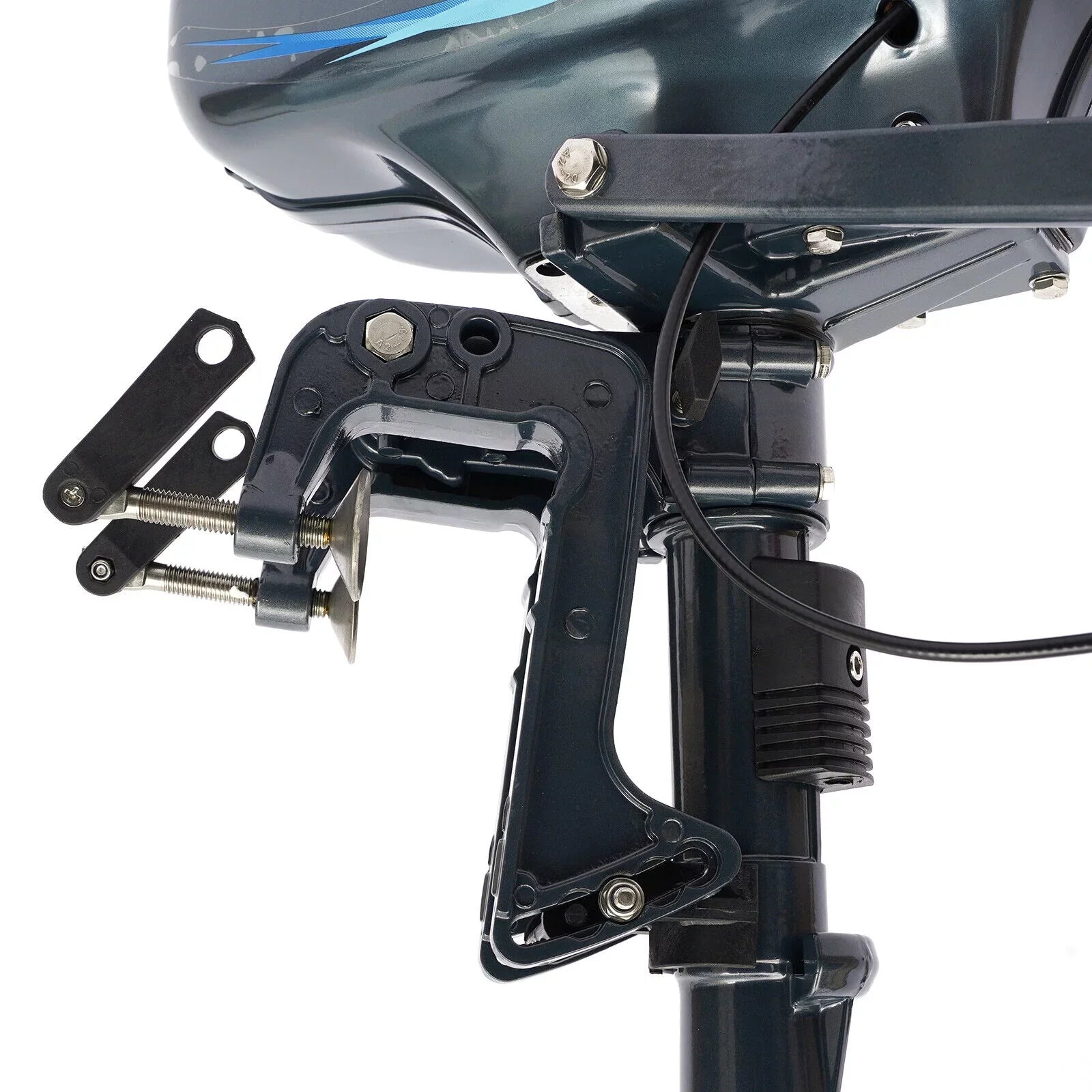 2-Sizetroke 3.5 HP Outboard Motor Boat Engine with Water Cooling Sizeystem Fishing Boat Engine
