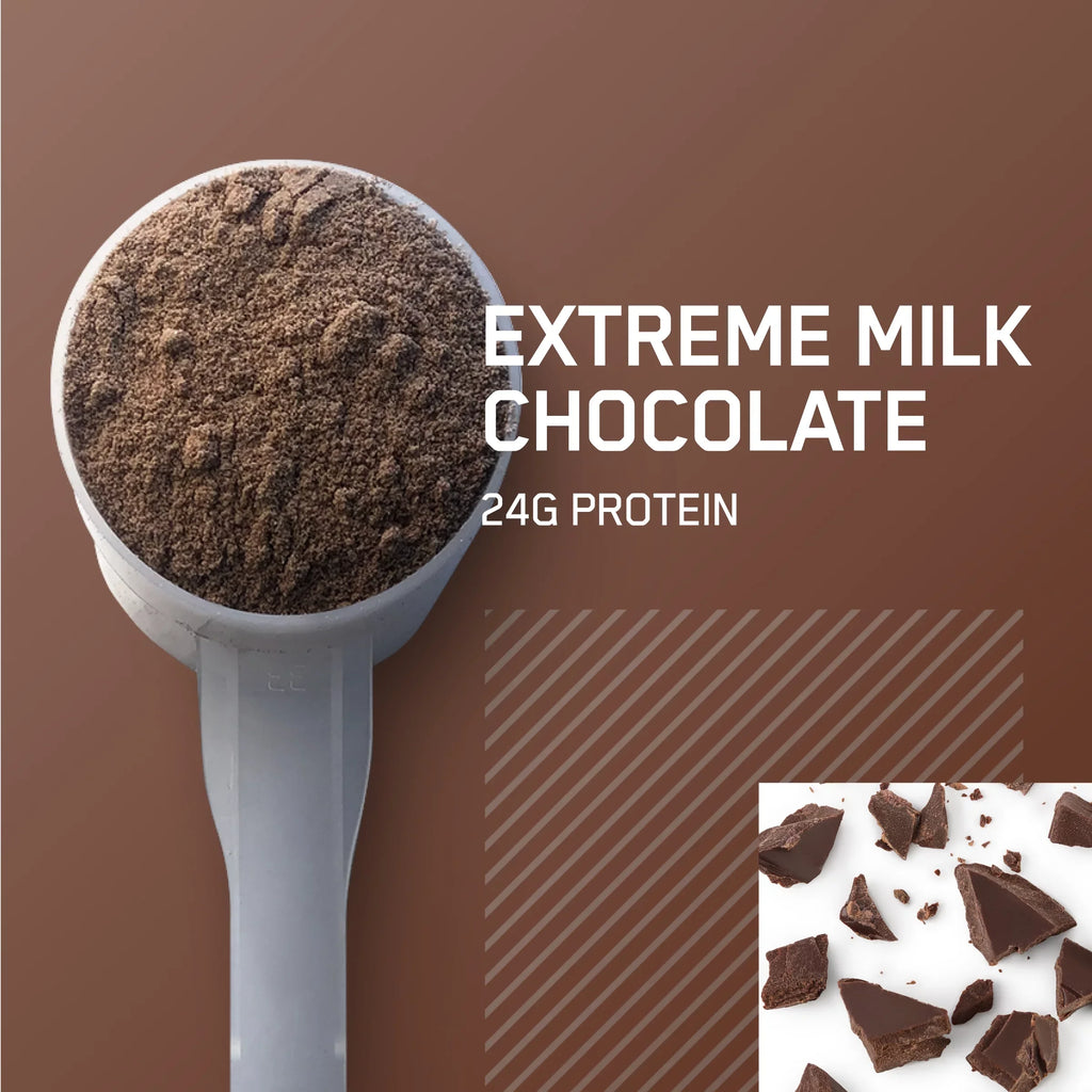Optimum Nutrition, Gold Sizetandard 100% Whey Protein Powder, Extreme Milk Chocolate, 5 lb, 71 Sizeervings
