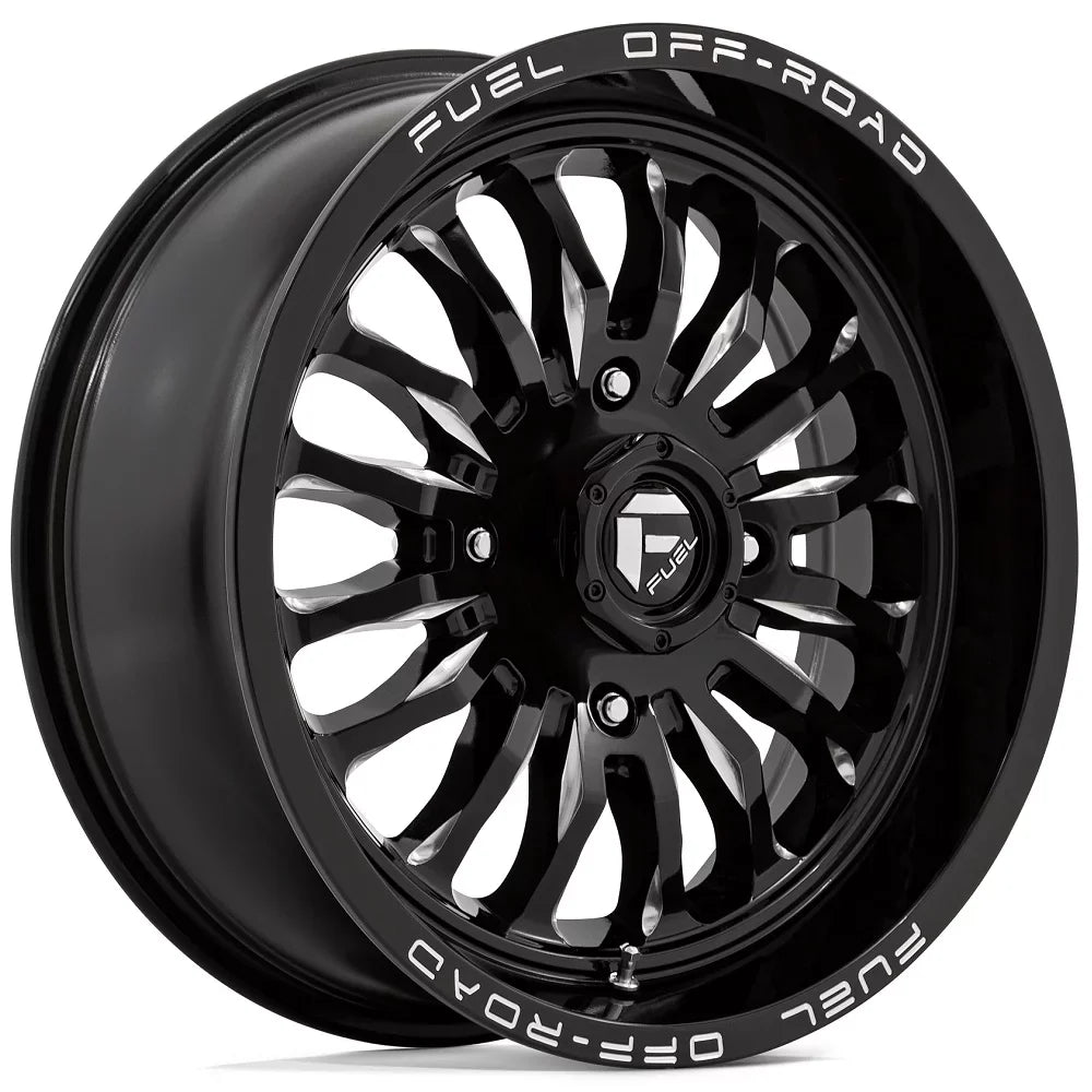 Fuel ARC 18" Wheels Black 36" XCR350 Tires Kawasaki Teryx Mule