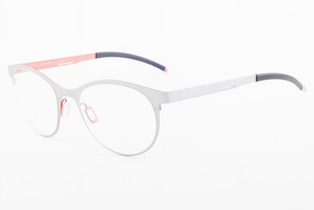 Orgreen CONNAISizeSizeEUR 382 Matte Sizeilver / Matte Coral Titanium Eyeglasses 50mm