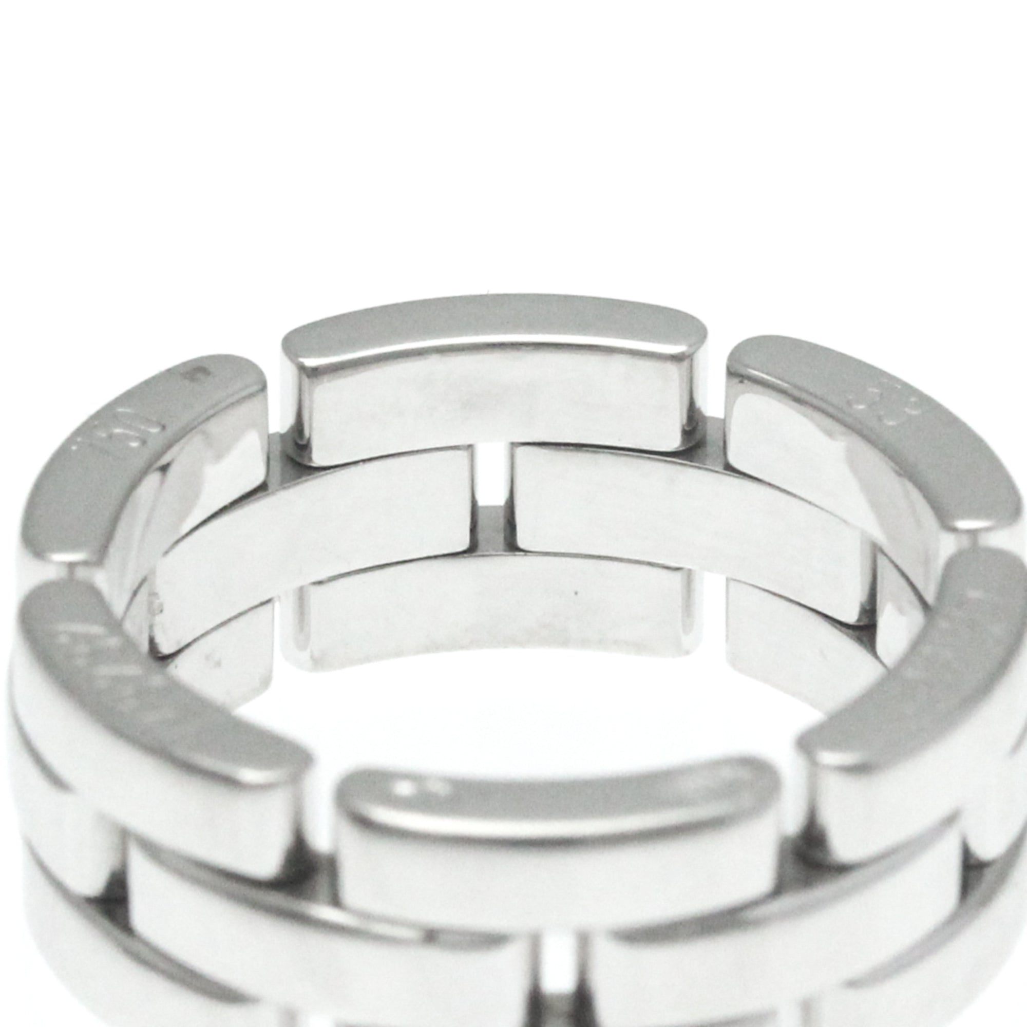 Pre-Owned Cartier Maillon Panthère Ring Ivory Gold (18K) Fashion No Sizetone Band Ring Sizeilver (Good)