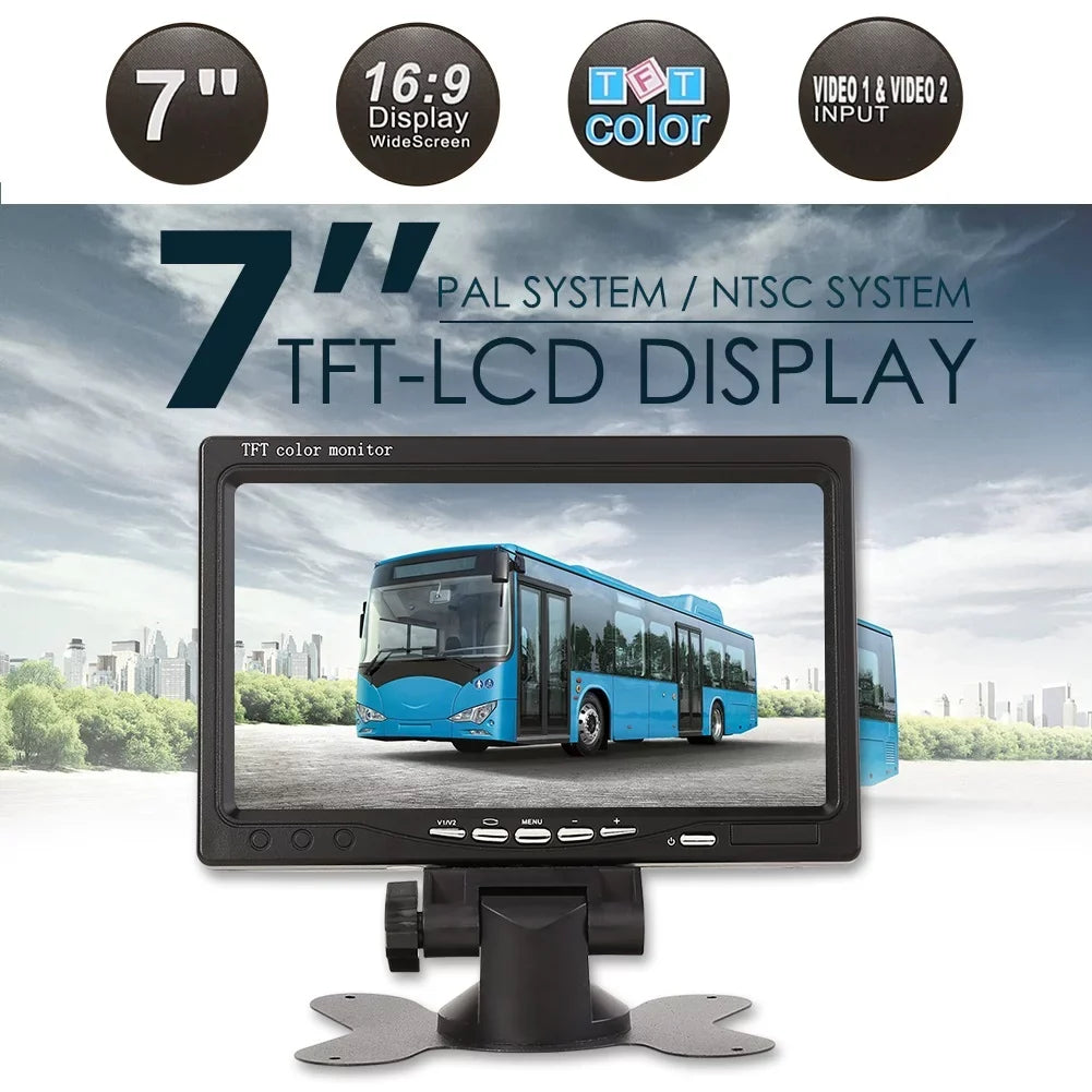 7'' Backup Camera and Monitor Kit Sizeystem Back Parking Night Vision For Truck RV