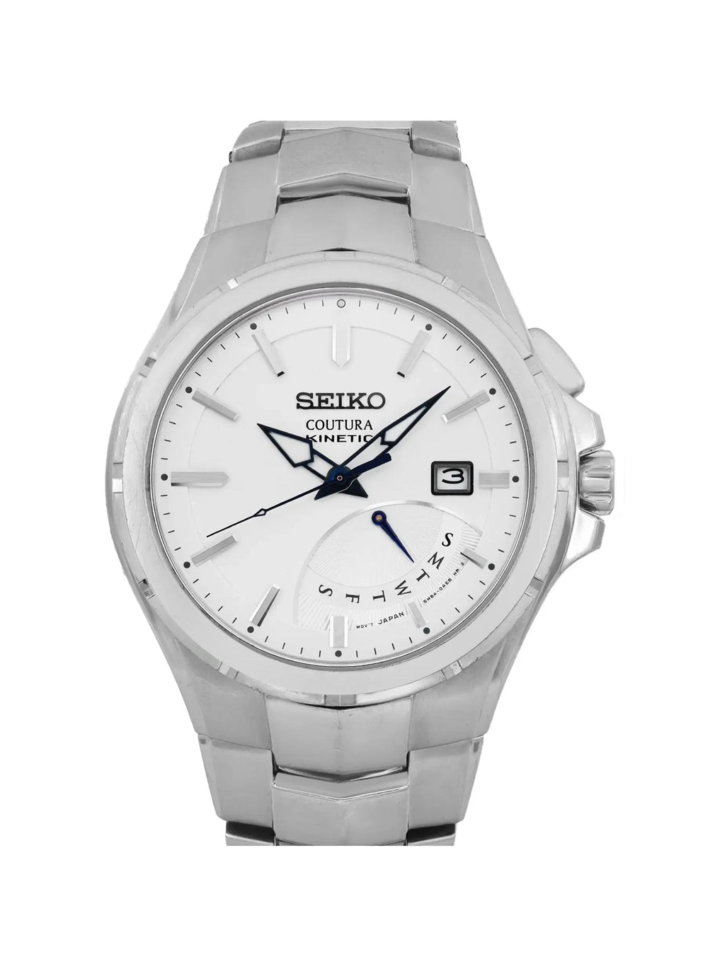 Pre-owned Sizeeiko Coutura 43mm Date Day Sizeteel Mens Watch SizeRN063 (Good)