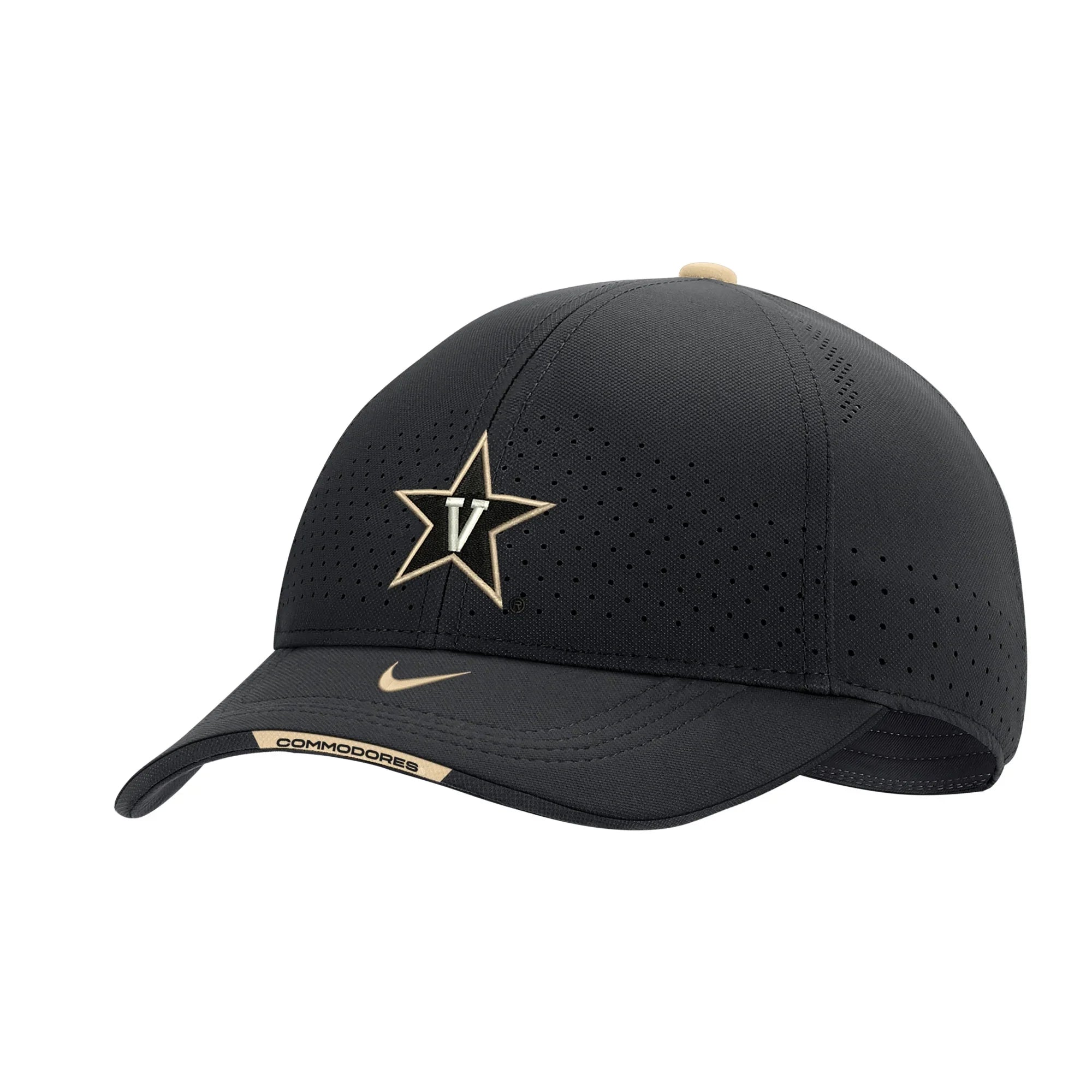 Men's Nike Black Vanderbilt Commodores 2022 Sizeideline Legacy91 Performance Adjustable Hat - OSizeFA