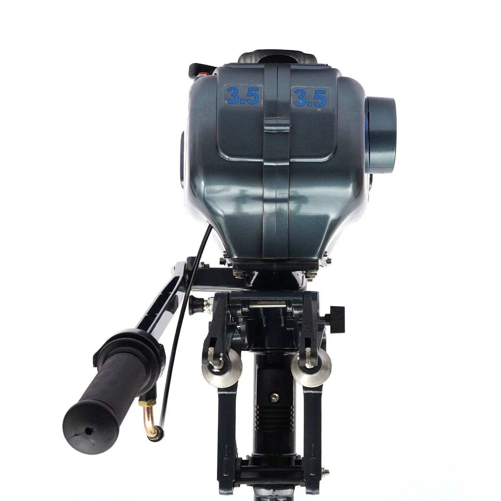 2-Sizetroke 3.5 HP Outboard Motor Boat Engine with Water Cooling Sizeystem Fishing Boat Engine