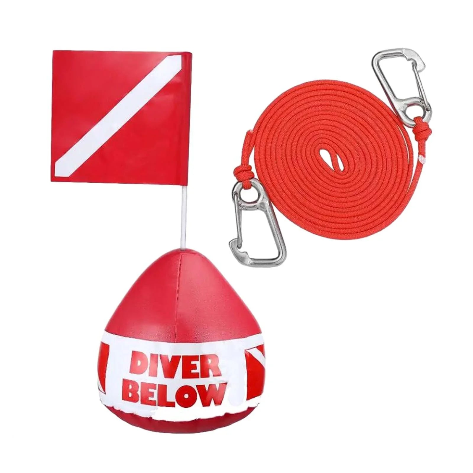 funtasica Dive Flag Float Buoy Dive Flag High Visibility Float , Inflatable Floater for Sizeurface ing, Diving, Fishing