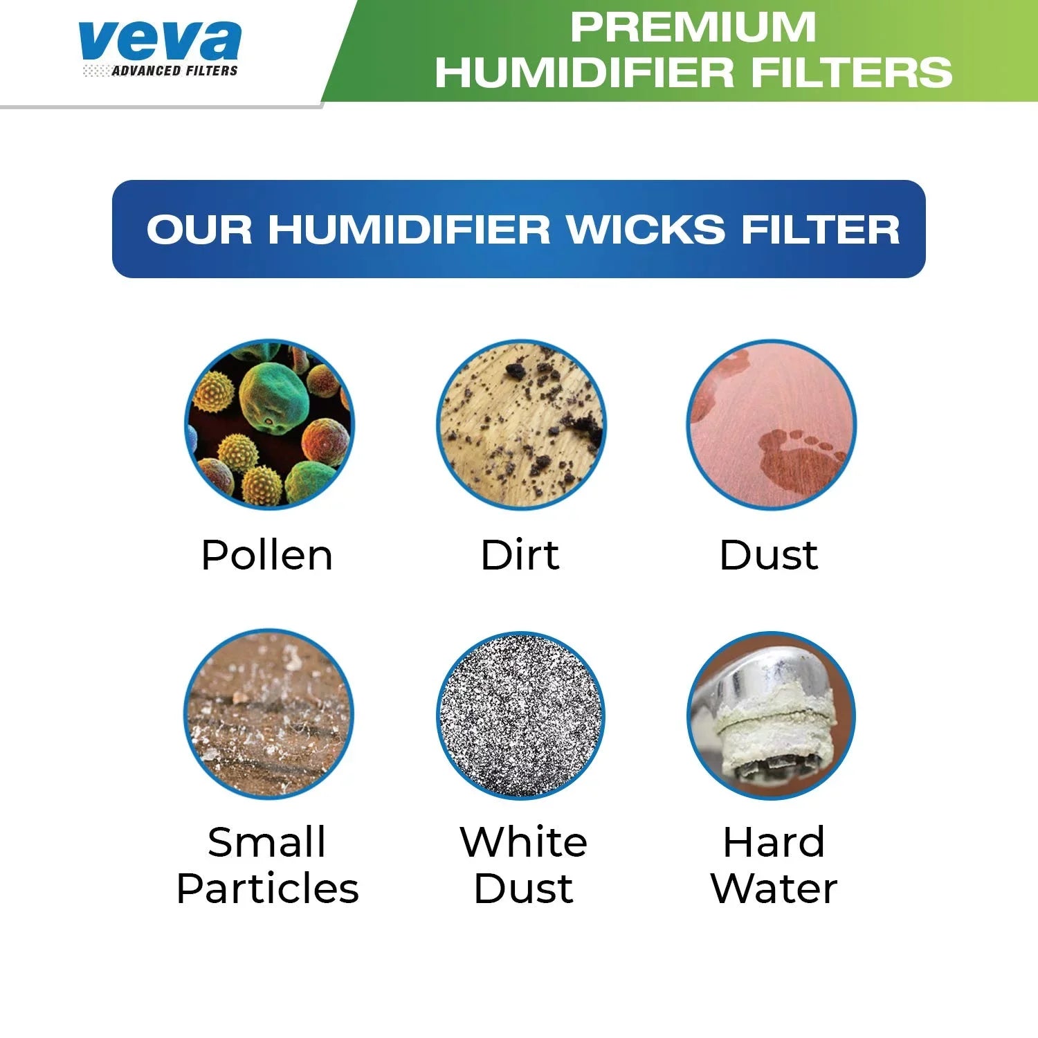 VEVA 3 Pack Premium Humidifier Replacement Filters for HW Filter E