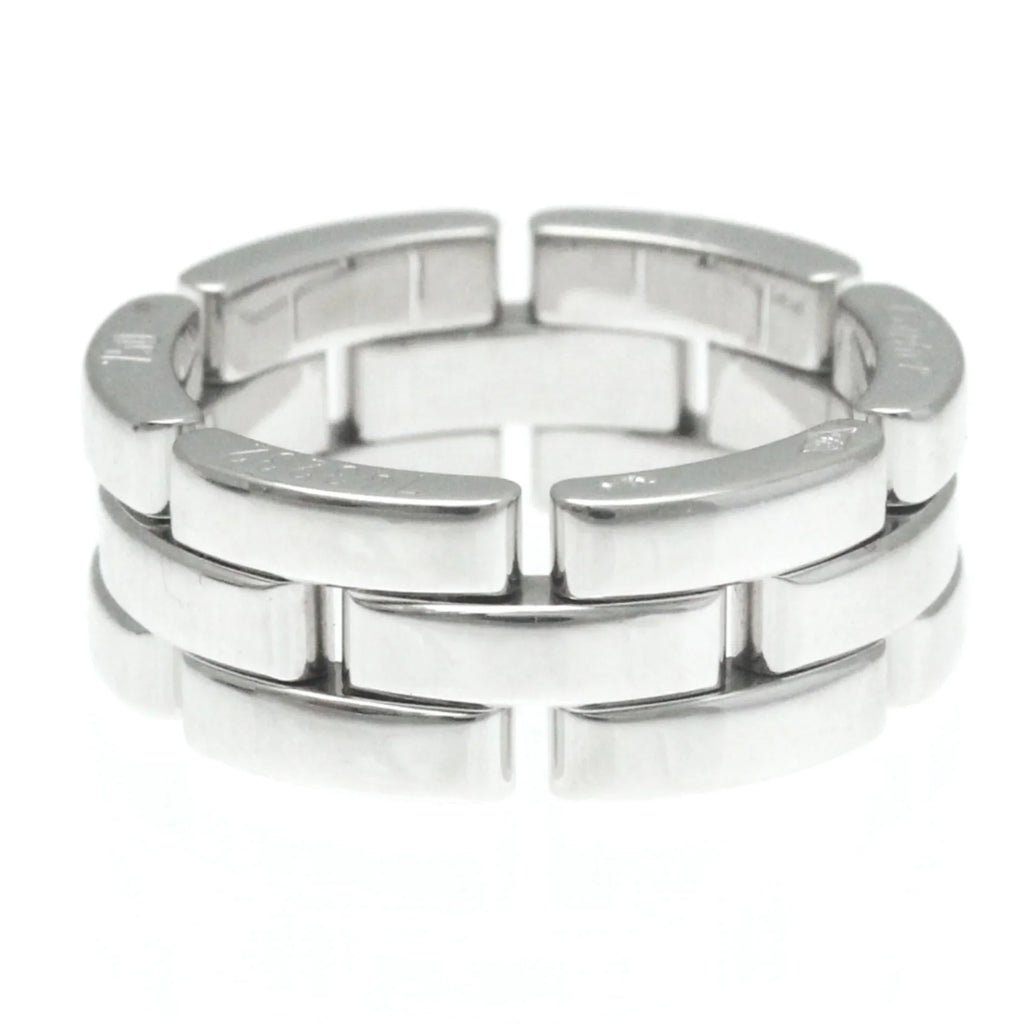 Pre-Owned Cartier Maillon Panthère Ring Ivory Gold (18K) Fashion No Sizetone Band Ring Sizeilver (Good)