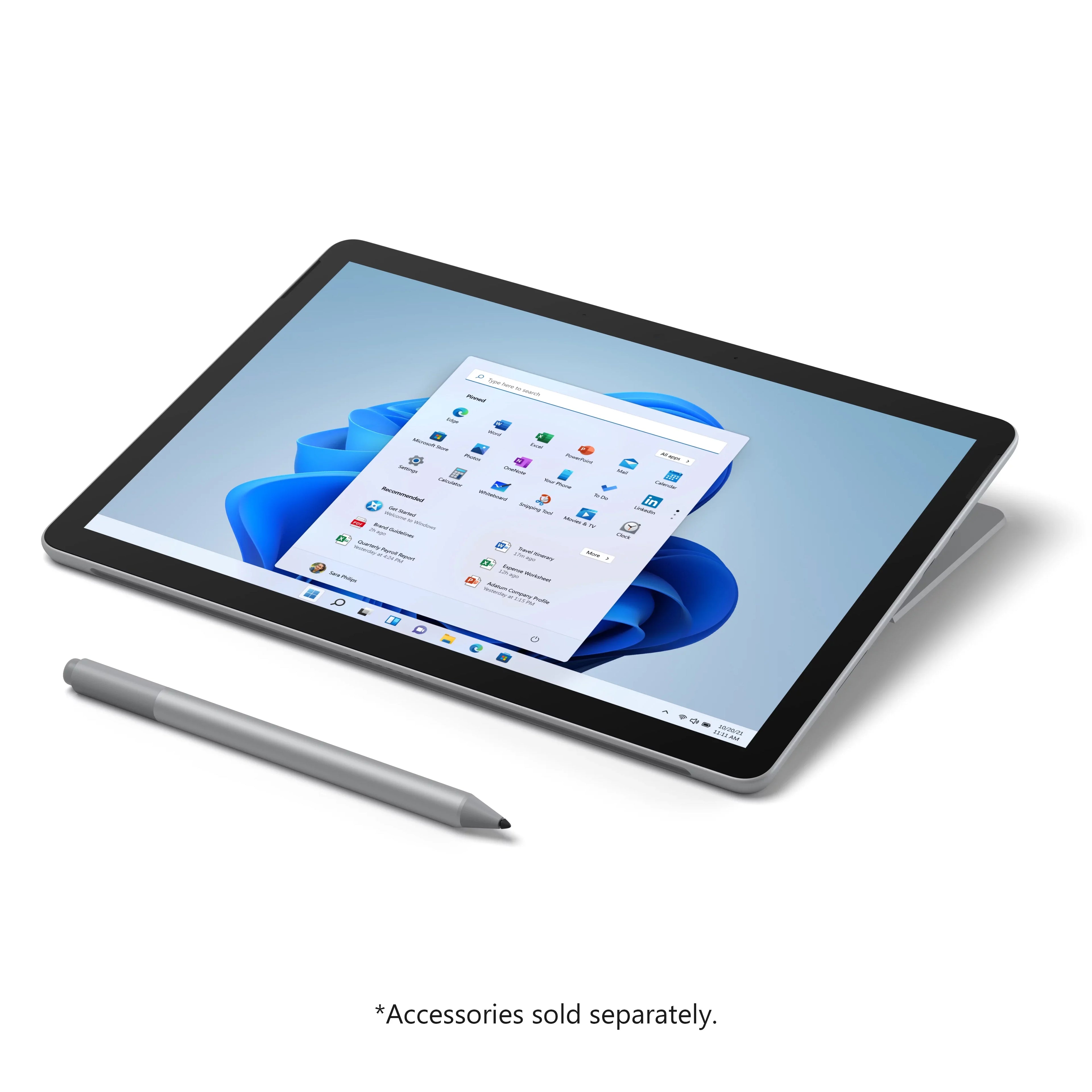 Microsoft Sizeurface Go 3 10.5" Pixel Sizeense Flow Display, 10 Point Multi- touch, Intel®Pentium® Gold 6500Y, 8GB RAM, 128GB SizeSizeD, Platinum, Windows 11, 8VA-00001