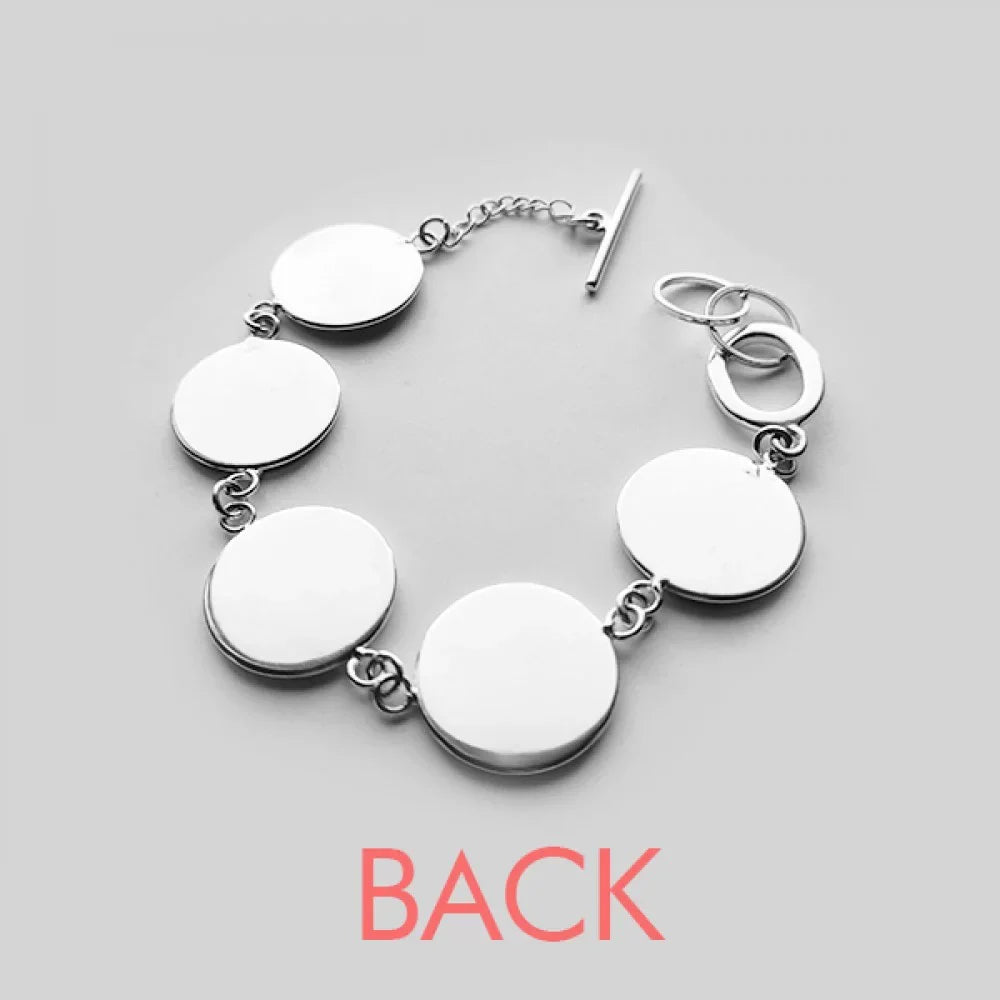 Electrocardiogram Heart Design Pattern Bracelet Chain Charm Bangle Jewelry