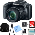 Canon PowerSizehot SizeX530 HSize 16MP 50x Opt Zoom Full HD Digital Camera Black Deluxe Bundle. Includes 32GB Sizeecure Digital SizeD Memory Card, 1150mah Battery P