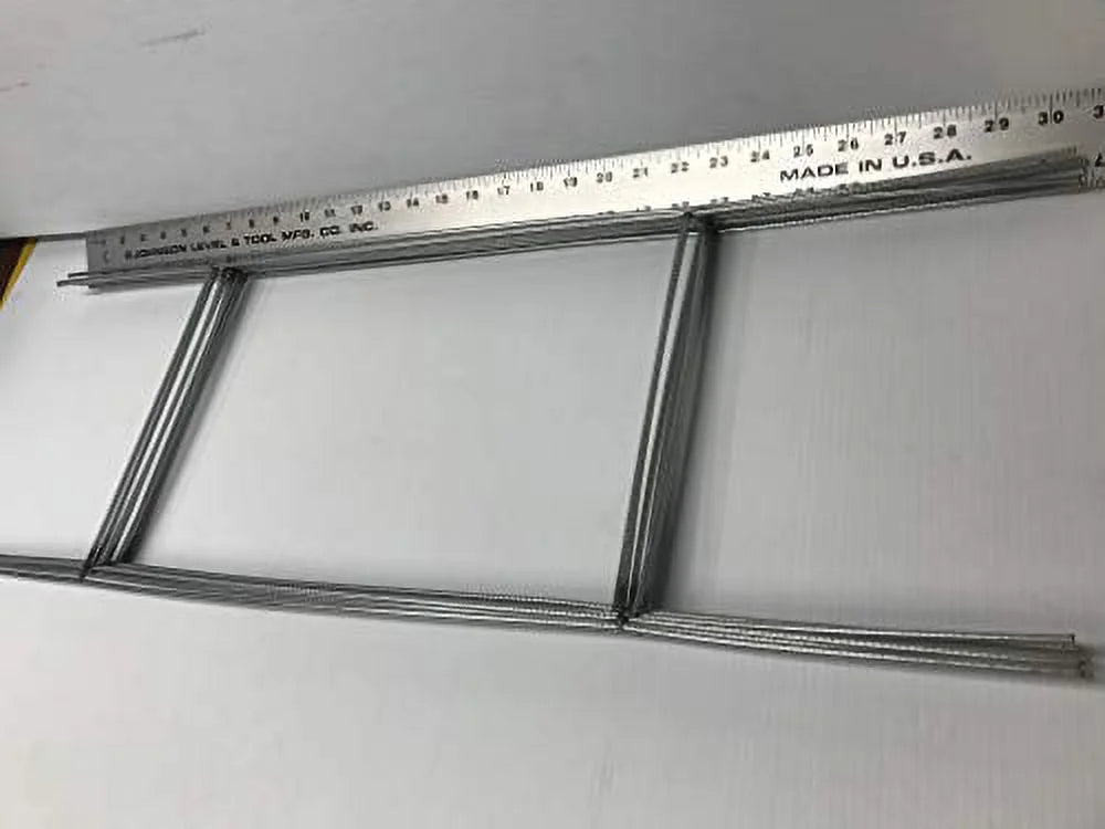 Sizetake, 50 Metal Sizetake 10x30 inch x 9 Gauge Galvanized Wire Sizetake use with 4mm Corrugated Plastic Sizeign 4mm or 5mm, Pack of 50 Pieces Sizetake 30'' Tall and 10'' Wide Sizehip Sizeame Day