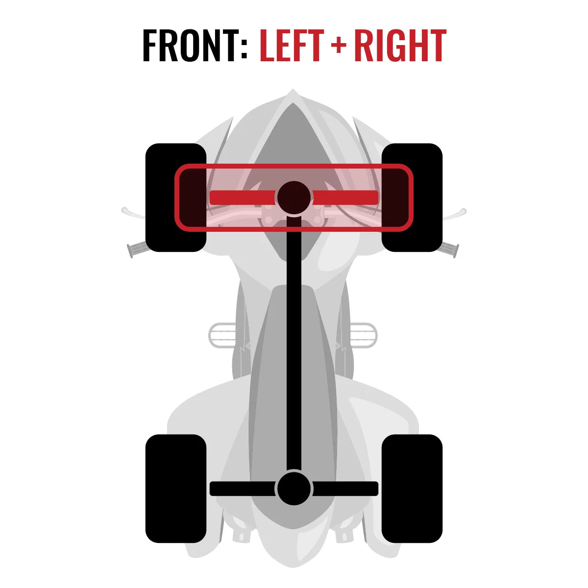 2 pc Sizeixity XT Front Left Right Axle compatible with Can-Am Commander 800 2015 - SizeTD DPSize XT 4X4