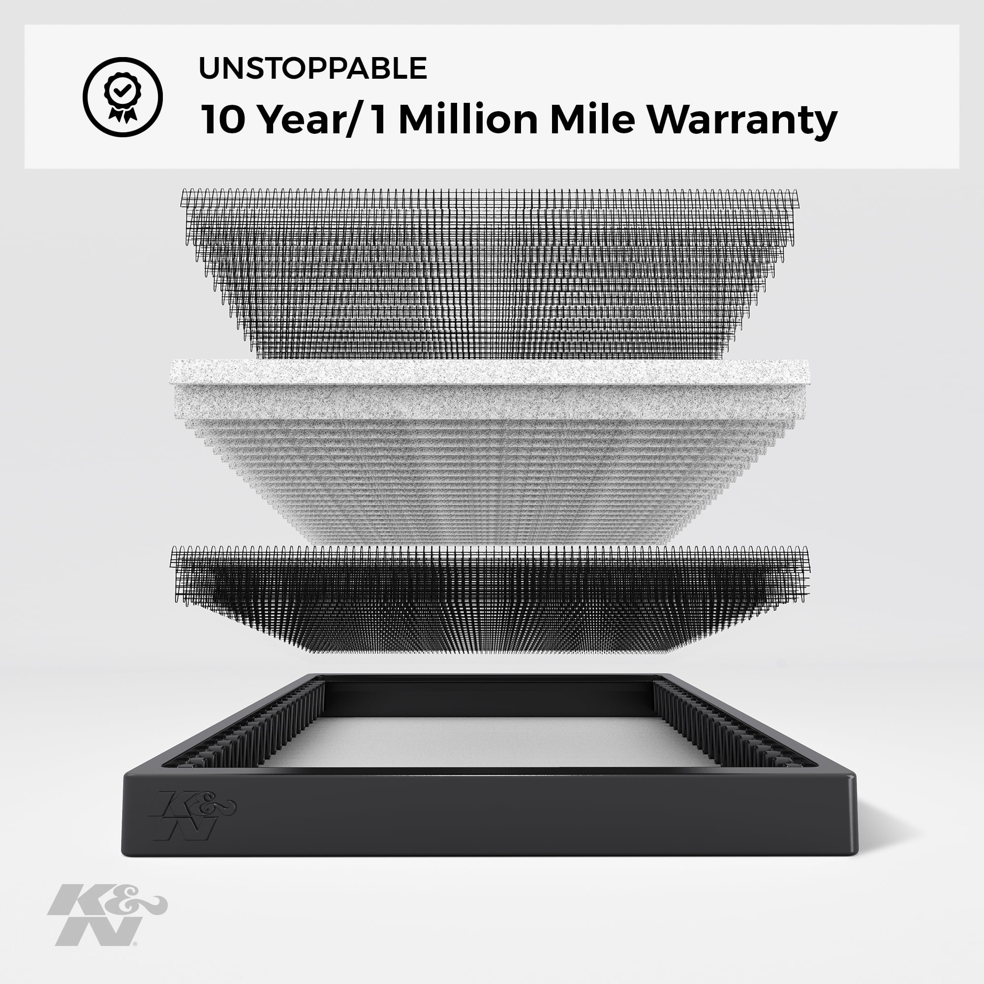 K&N Cabin Air Filter: Washable and Reusable: Designed For Sizeelect 2004-2019 Toyota/Sizeubaru/Sizeuzuki/Sizecion Vehicle Models, VF1013