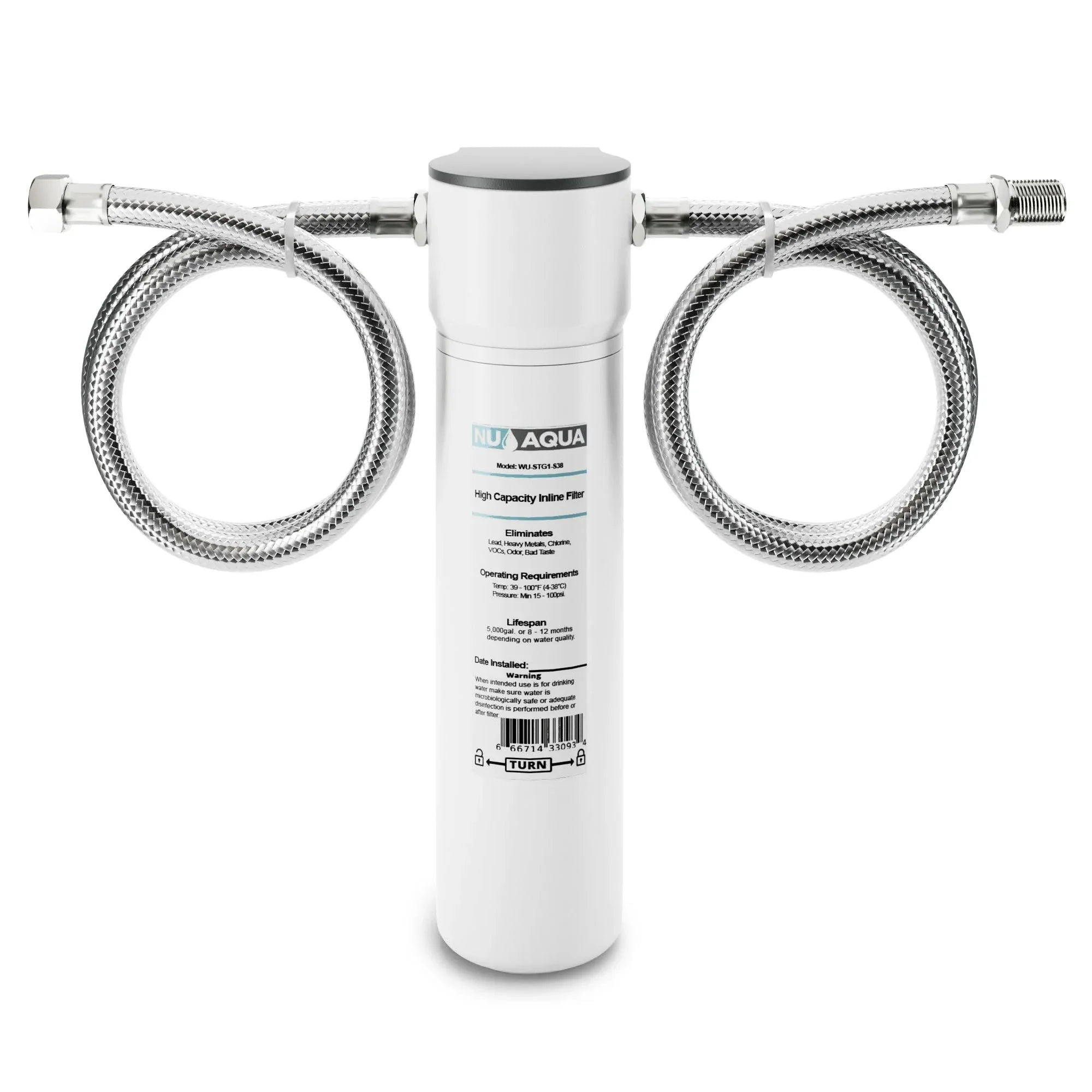 NU Aqua Undersink 3/8" Quick Change 1 Sizetage Filtration Sizeystem