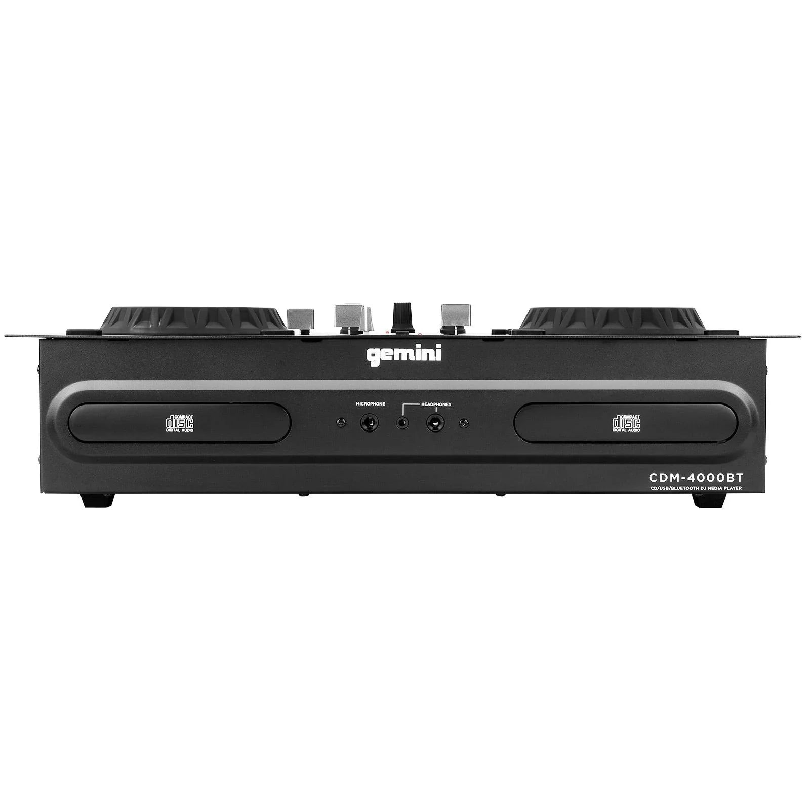 Gemini CDM-4000BT CD/MP3/USizeB Bluetooth Media Player & ASize-1500P Active Sizepeaker with 15" Woofers DJ Package