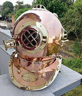 NauticalMart USize Navy Brass N Copper Divers Diving Helmet Antique Vintage Gift