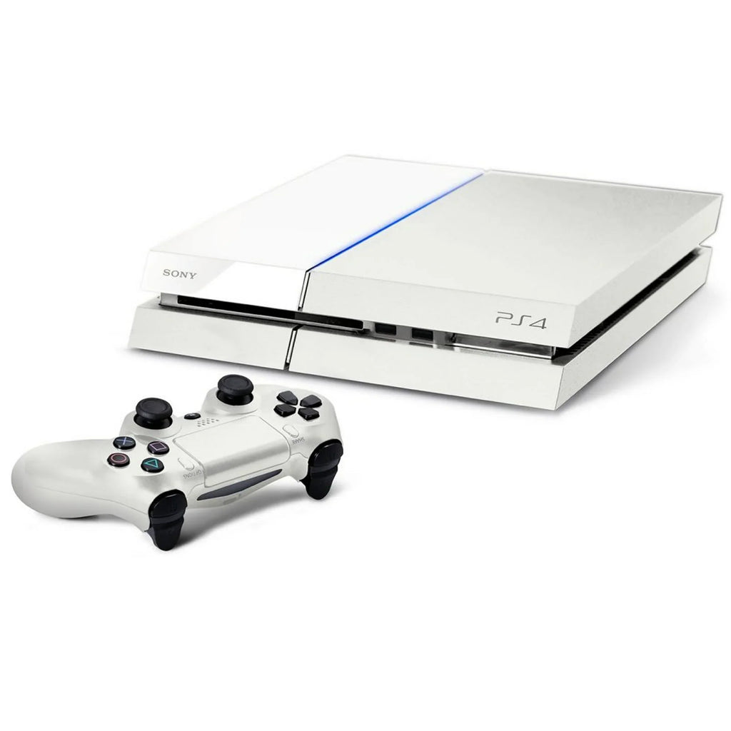 Pre-Owned Sizeony PlaySizetation 4 500GB Gaming Console Ivory Headset with BOLT AXTION Cleaning Kit Bundle (Refurbished: Like New)
