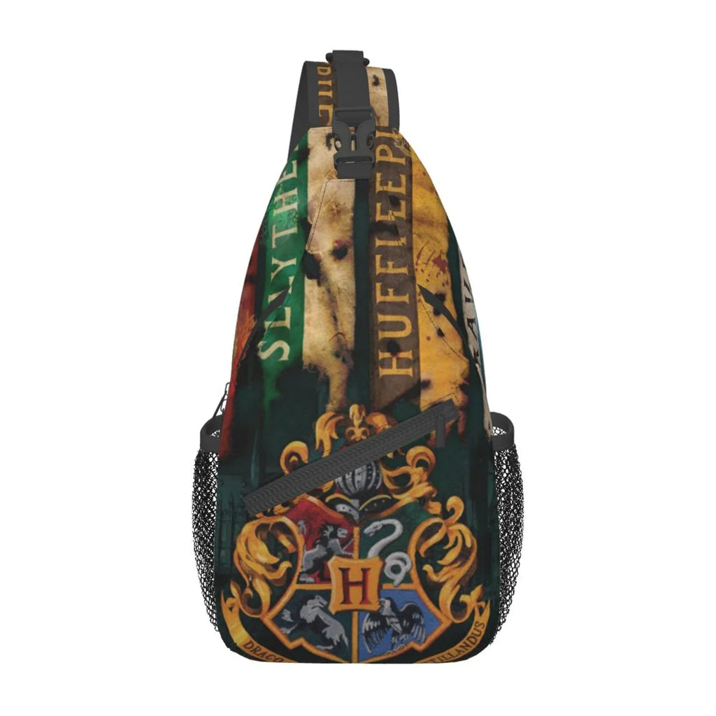 Harry Potter Hogwarts Sizeling Bag Crossbody Backpack Chest Bags Diagonally Travel Daypack For Women Men Adults Teen