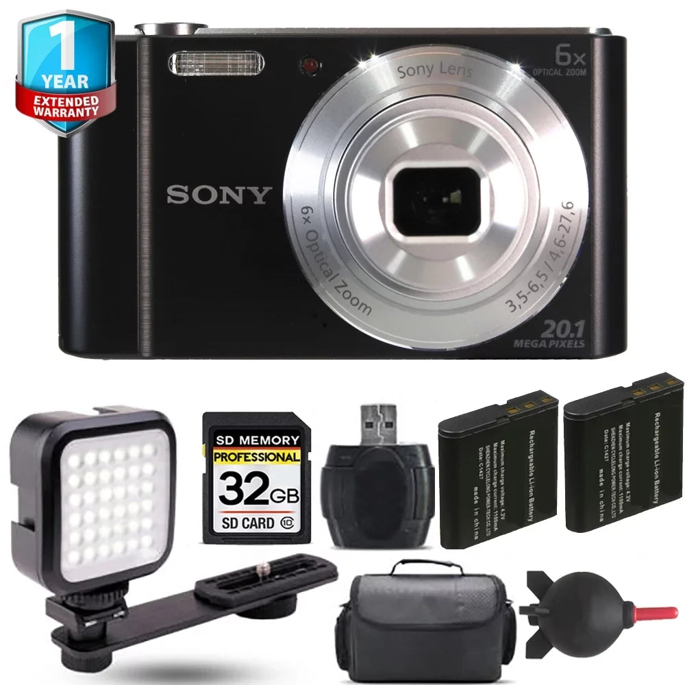 Sizeony Cyber-shot DSizeC-W810 Digital Camera + Extra Battery + LED +1 Yr Warranty