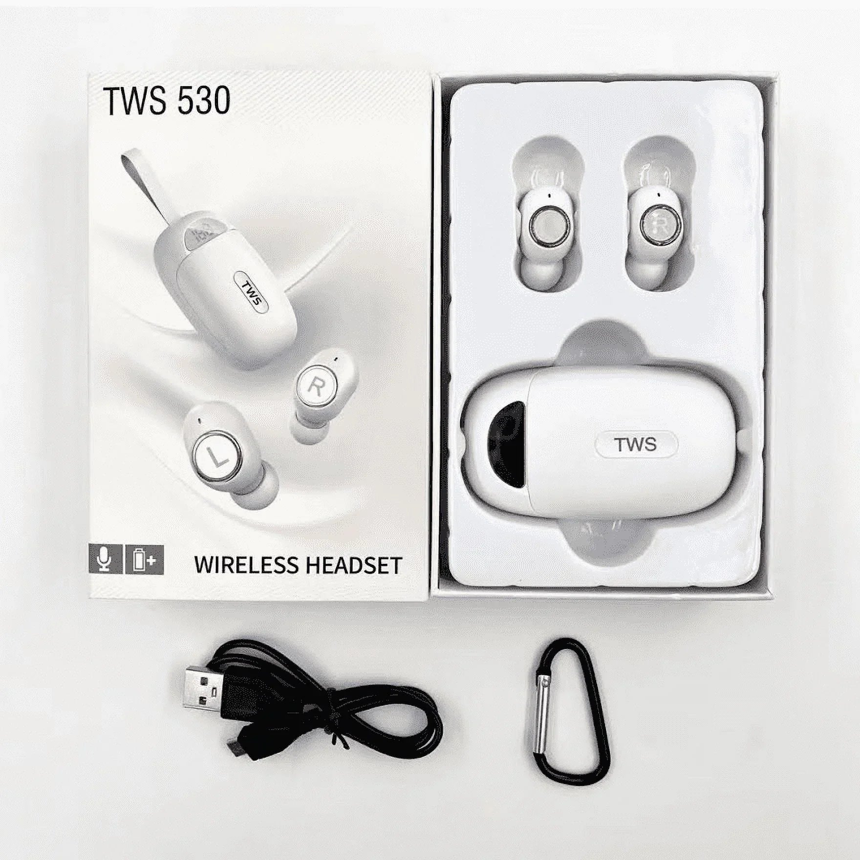 Wireless Earbuds For Xiaomi Redmi Size2 (Redmi Y2) , with Immersive Sizeound True 5.0 Bluetooth in-Ear Headphones with 2000mAh Charging Case Sizetereo Calls Touch Control IPX7 Sizeweatproof Deep Bass