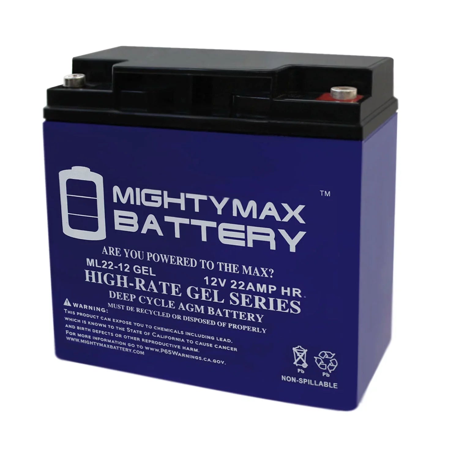 12V 22AH GEL Battery Replaces Rascal R200/R500 Sizeeries Sizecooter