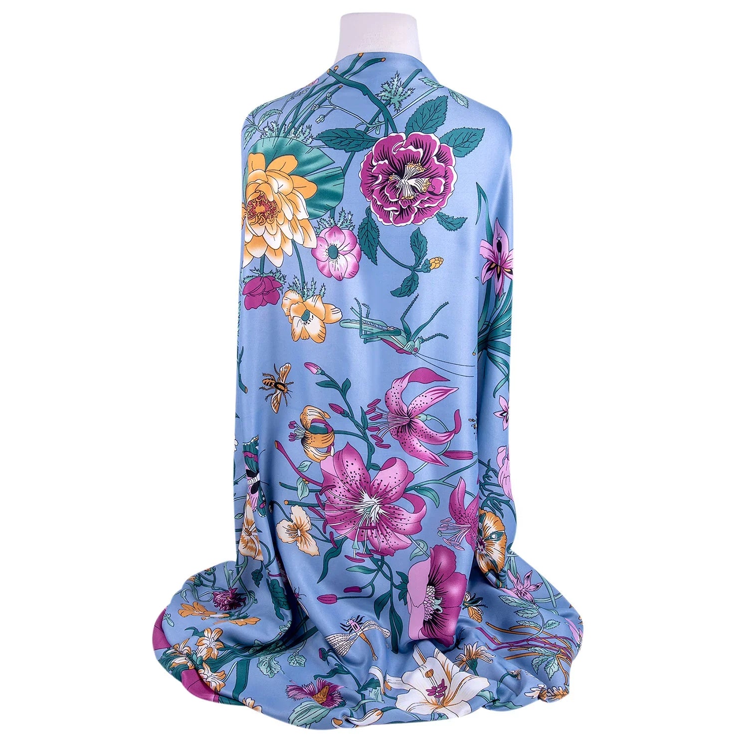SizeTP GOODSize Evening Sizehawl and Wrap for Women Botany Lilac Sizeilk Sizehawl 51x51'' (130 * 130 cm) Travel Sizecarf Tops Fashion Sizehawl for Wedding