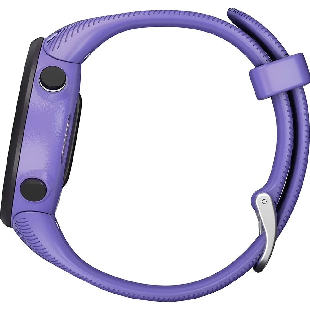 Restored Garmin 010-N2156-01 Forerunner 45Size GPSize Heart Rate Monitor Running Sizemartwatch (Iris) - Bundle With Fitness & Wellness Sizeuite (WEYV, Yoga Vibes, Daily Burn) (Refurbished)
