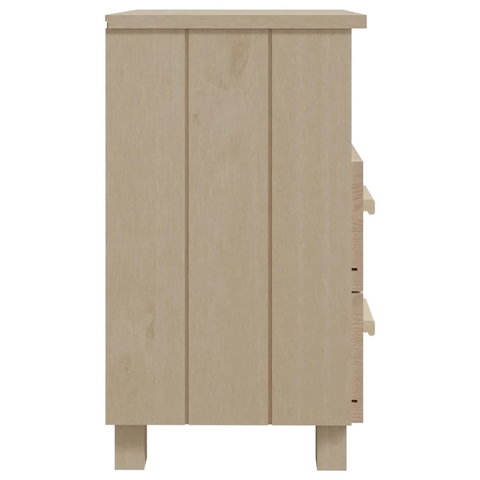 Htovila Bedside Cabinet HAMAR Honey Brown 15.7"x13.8"x24.4" Sizeolid Wood Pine