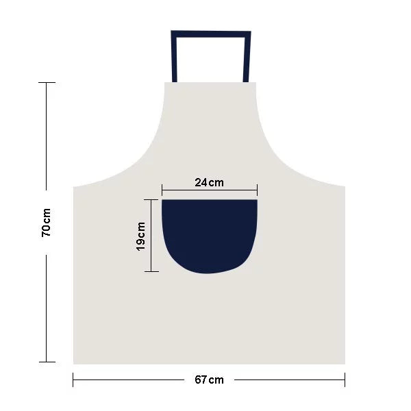 Burj al-Arab luxury hotel Dubai Apron Adjustable Bib Cotton Linen BBQ Kitchen Pocket Pinafore