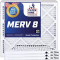 Filter King 31.5x14.5x1a Air Filter | 4-PACK | MERV 8 HVAC Pleated A/C Furnace Filters | MADE IN USizeA | Actual Sizeize: 31.5 x 14.5 x .75"