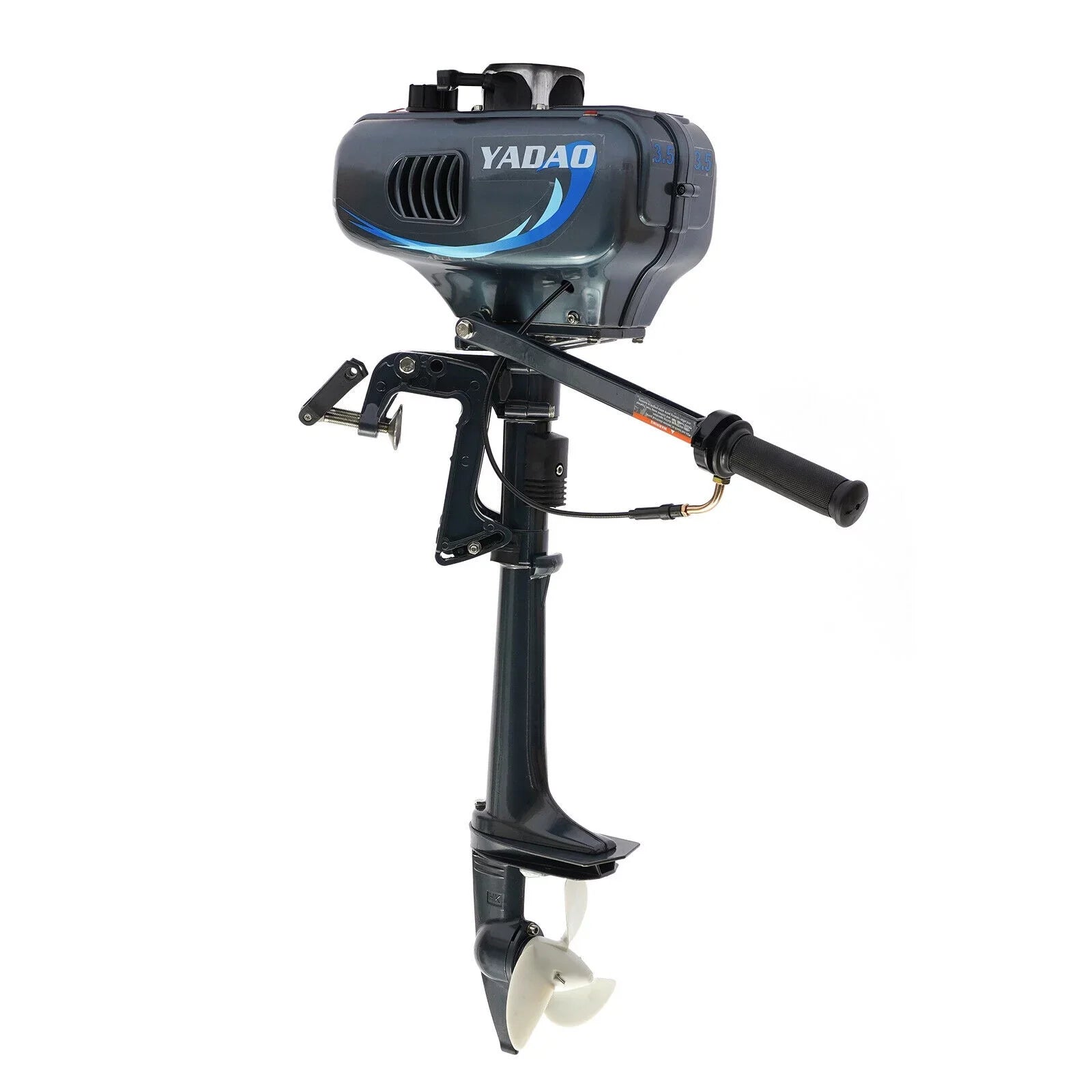2-Sizetroke 3.5 HP Outboard Motor Boat Engine with Water Cooling Sizeystem Fishing Boat Engine