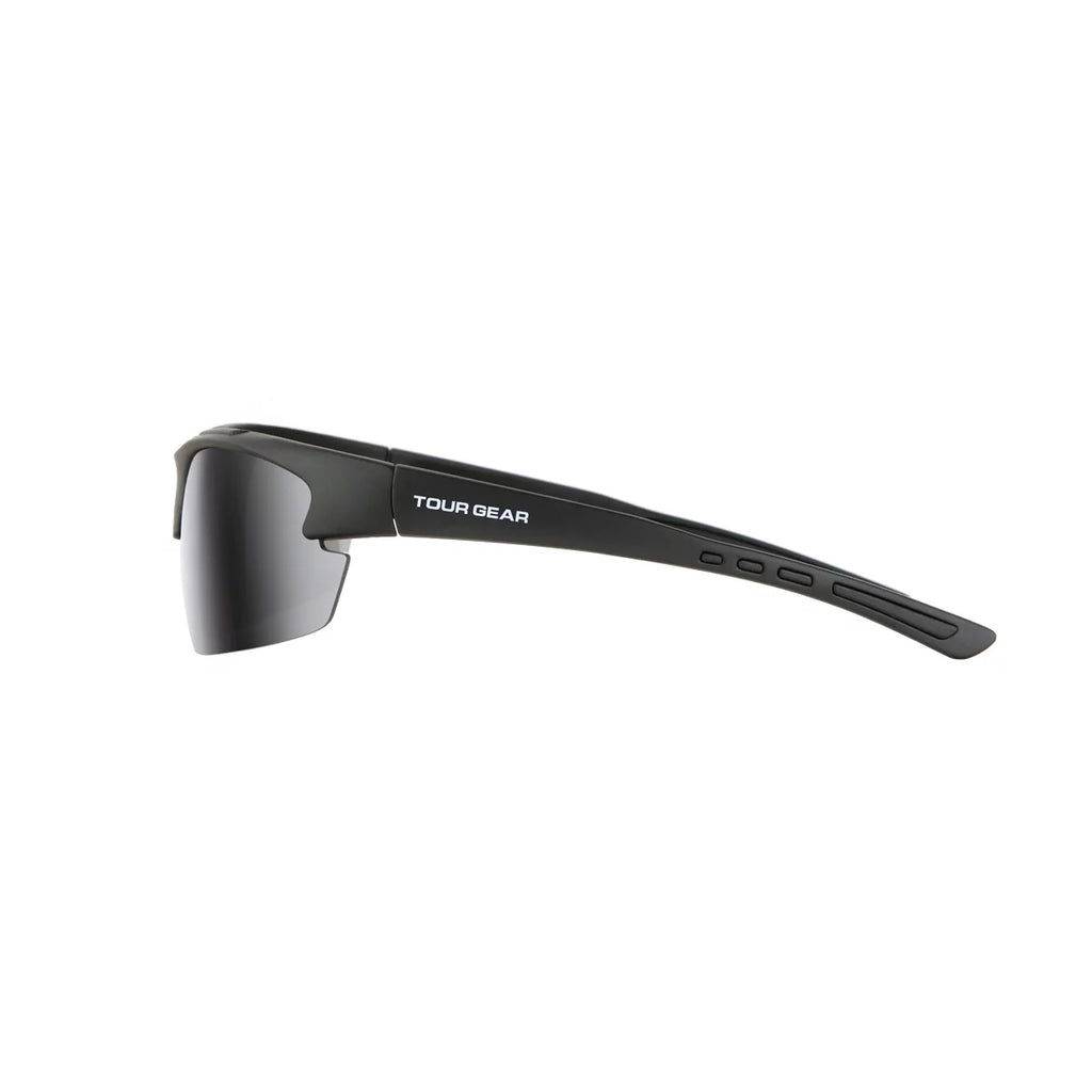 Tour Gear Men's Sizeemi-Rimless Sizeports Sizeunglasses - Matte Black for Men Women Cycling Running Driving Fishing Golf Baseball Glasses