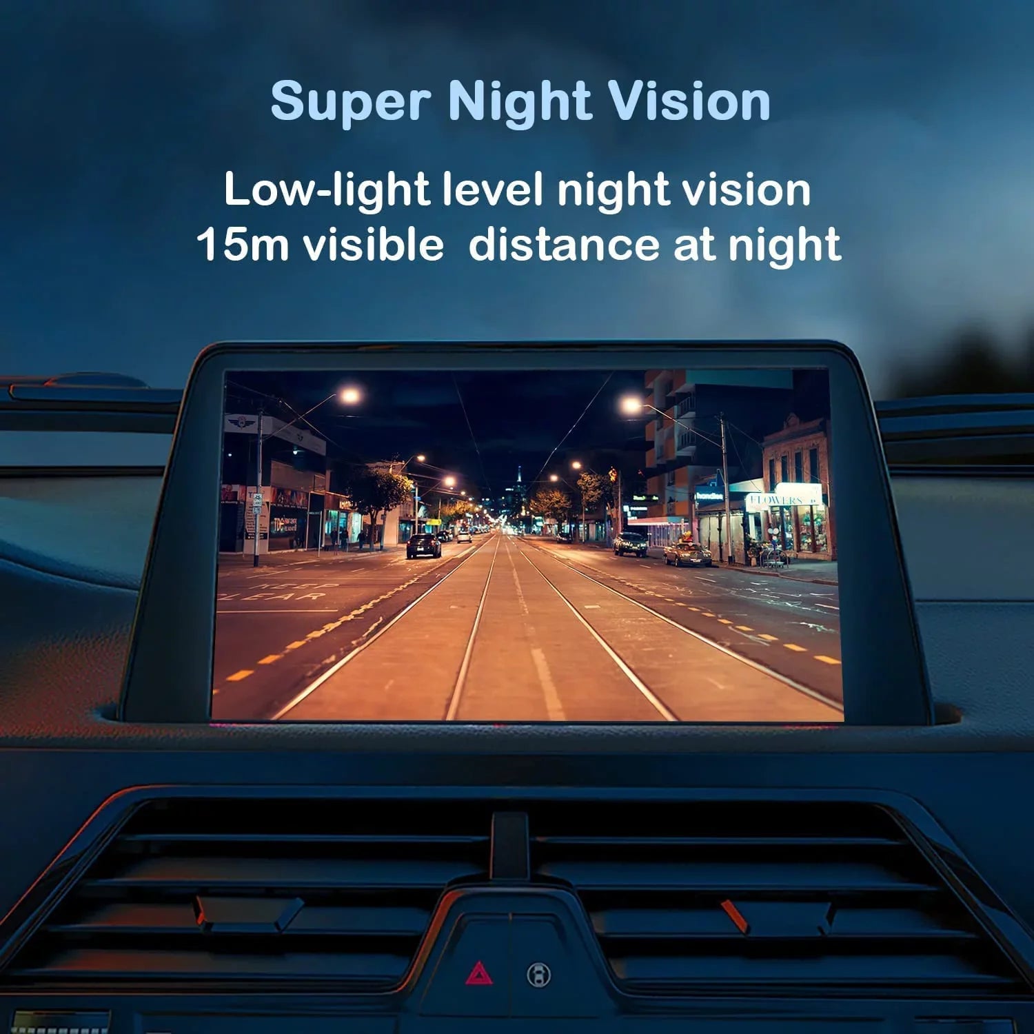 CAM125 Backup Camera Frame License Plate HD Night Vision Rear View 170° Angle Waterproof Compatible with Jensen Car Radio CAR110W CAR710 CAR710X CAR8000 CAR910W CAR910X CDR7011 CM901MIR CMR2720