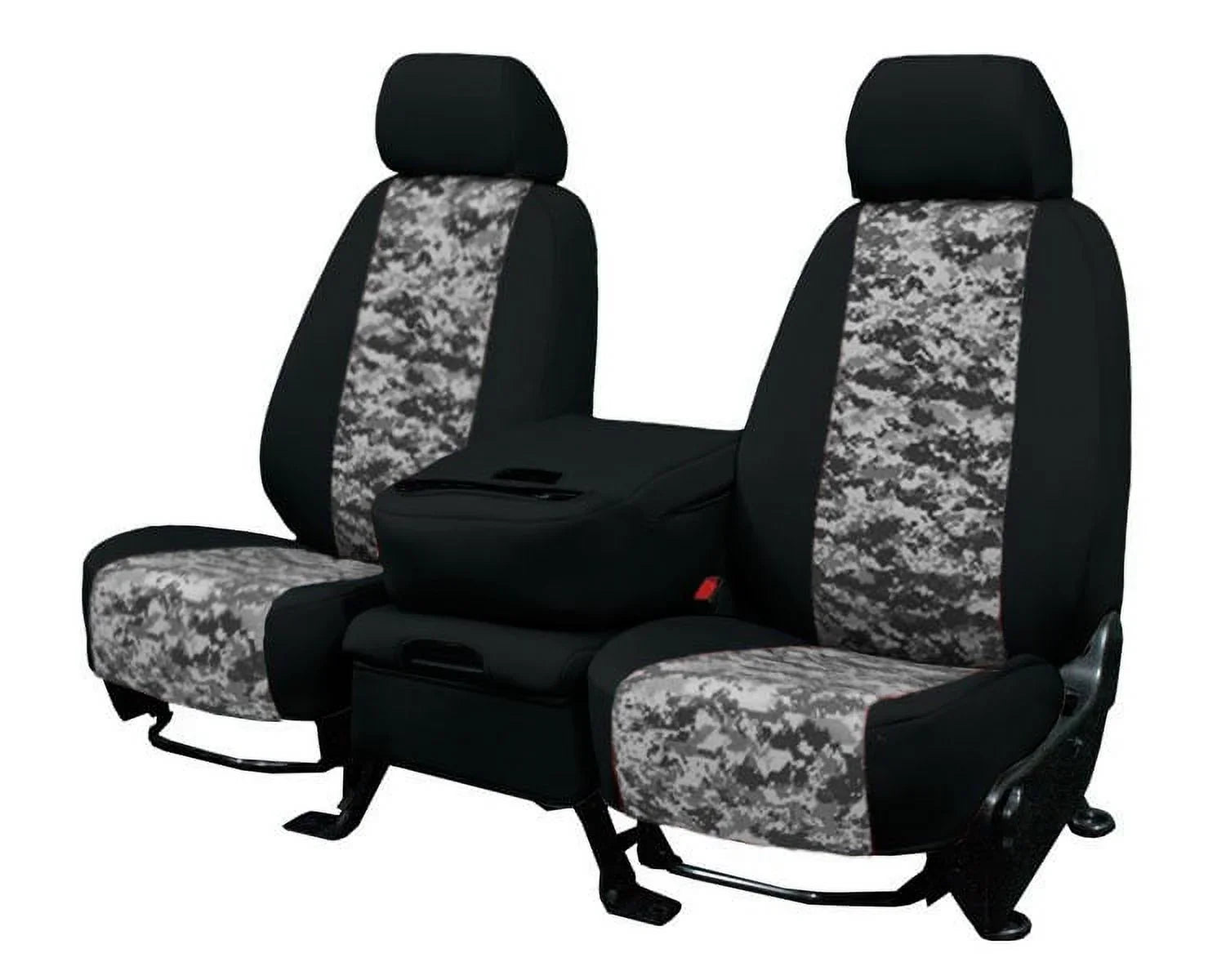 CalTrend Front Buckets Camo Sizeeat Covers for 1994-1997 Toyota Land Cruiser - TY501-97KSize Urban Insert with Black Trim
